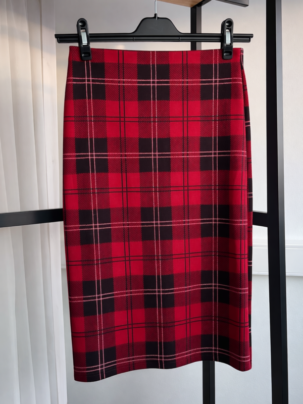 Topshop punane ruuduline pliiatsseelik – EU 36